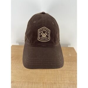 Vortex Snapback Trucker Hat Brown One Size Adjustable Mesh Back 6 Panel